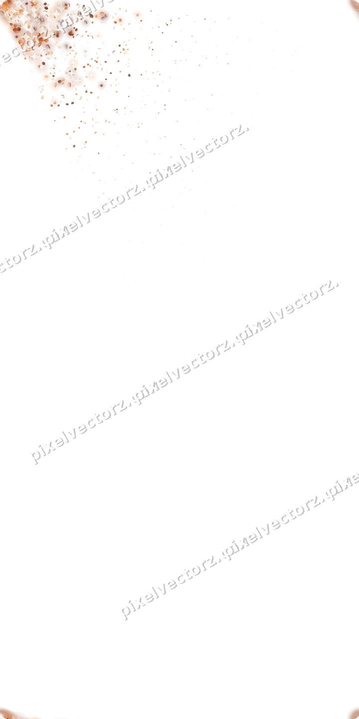 Seamless glitter corner on a transparent background
