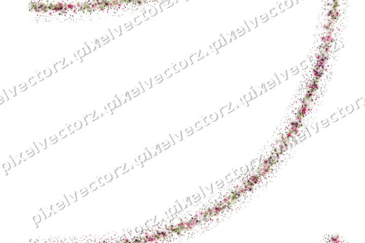 Seamless glitter arc of masks in lime on a transparent background