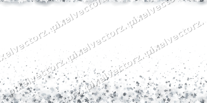 Seamless rising glitter in pale blue on a transparent background