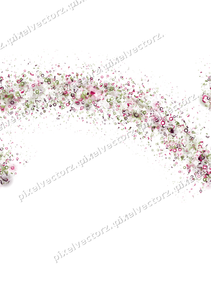 Seamless glitter arc in lime and pink on a transparent background