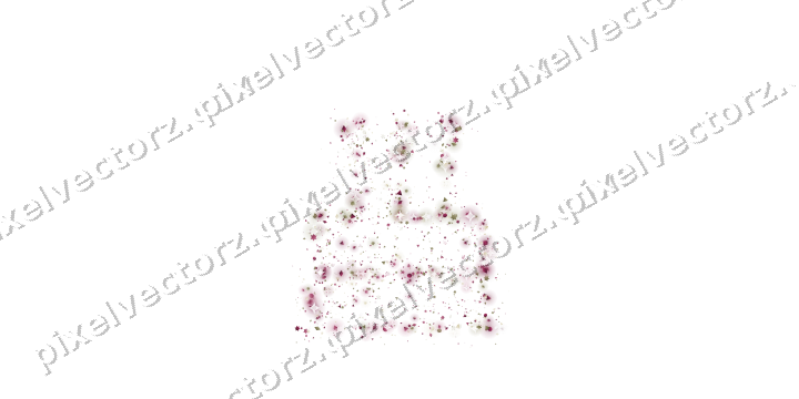 Seamless glitter birthday cake on a transparent background