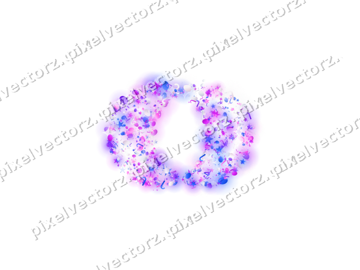 Seamless glitter wedding rings in purple on a transparent background