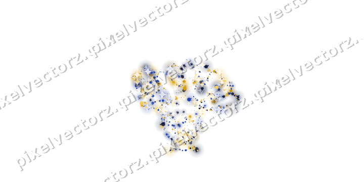 Seamless glitter turkey of baubles on a transparent background