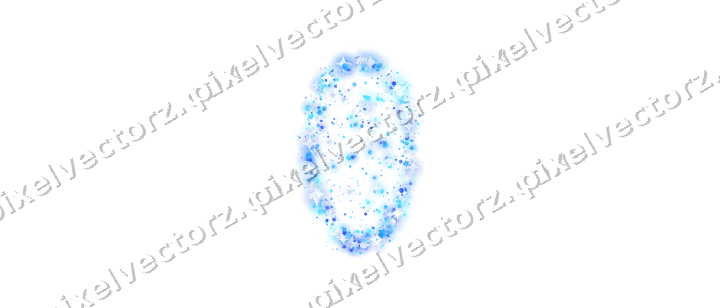 Seamless glitter easter egg in cyan on a transparent background
