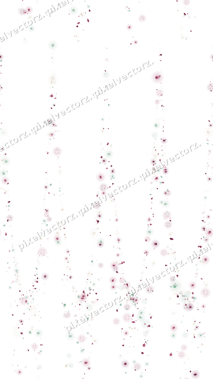 Seamless glitter garland in dark pink on a transparent background