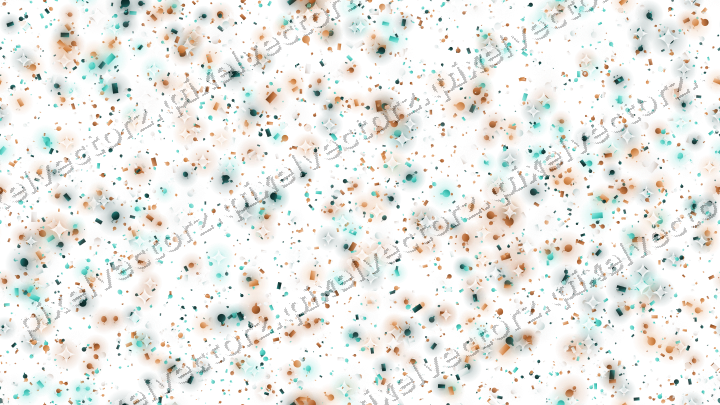 Seamless glitter scatter in orange on a transparent background