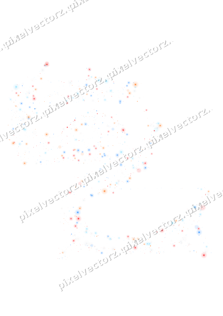 Seamless glitter dragon of stars in blue on a transparent background