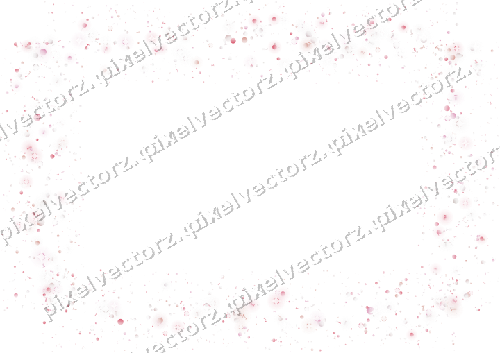 Seamless glitter frame in pale pink on a transparent background