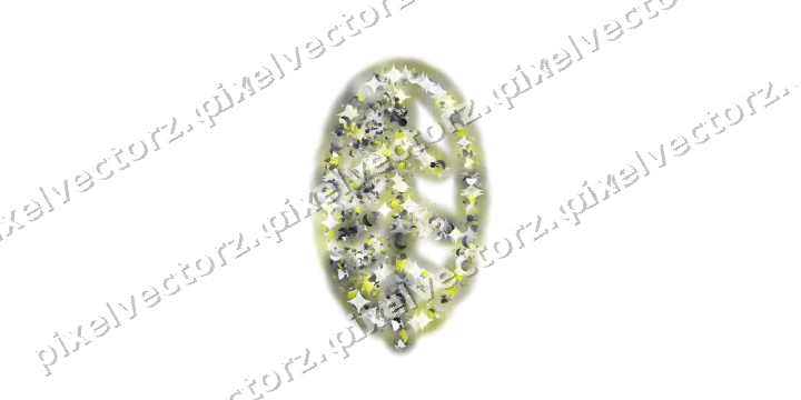 Seamless glitter leaf in yellow and grey on a transparent background