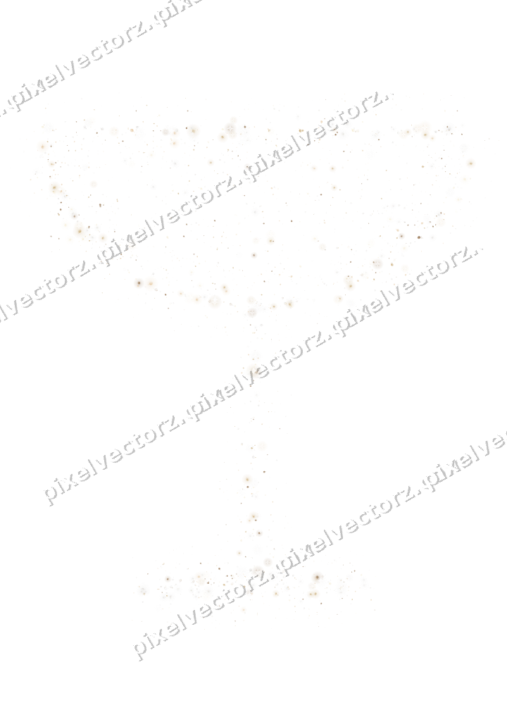 Seamless glitter champagne coupe in amber on a transparent background