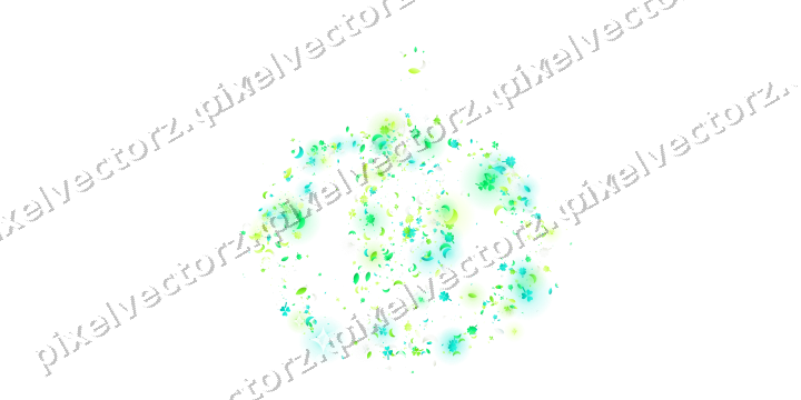 Seamless glitter pumpkin in green and lime on a transparent background
