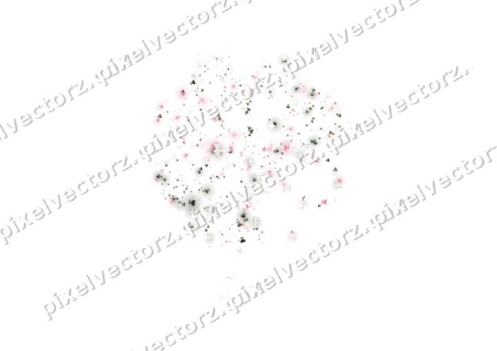 Seamless glitter clover leaf in pink on a transparent background