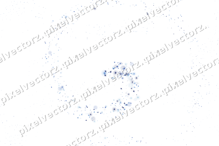 Seamless glitter spiral of shamrocks on a transparent background