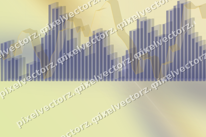 Zarter Pastell Diagramm Hintergrund in Dunkelblau und Bernstein
