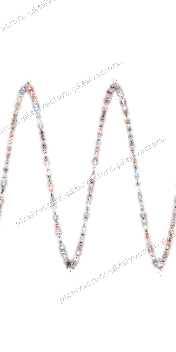 Seamless glitter wave of bats in orange on a transparent background