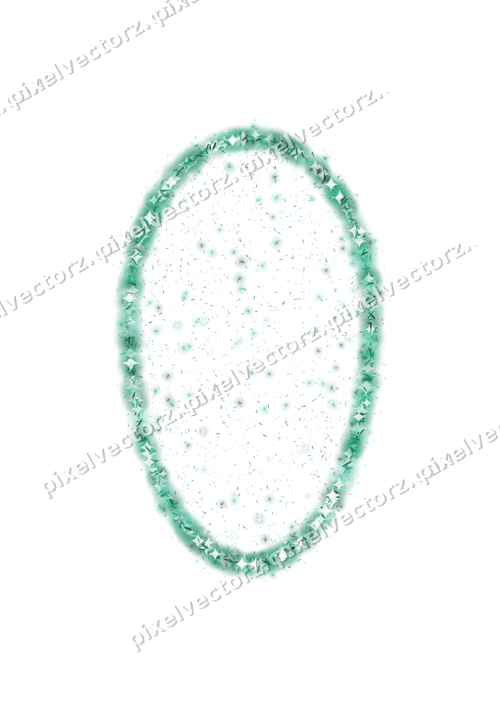 Seamless glitter easter egg of shards on a transparent background
