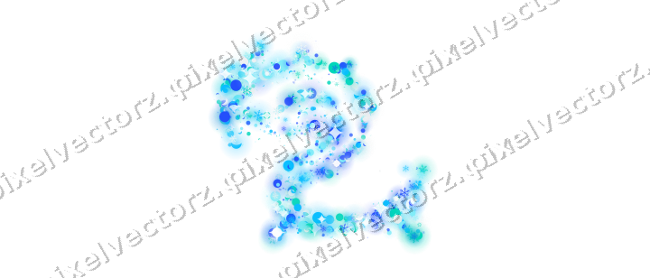 Seamless glitter dragon in cyan and teal on a transparent background