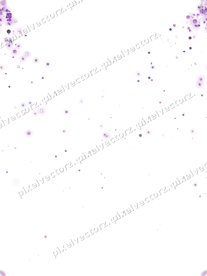 Nahtloser Glitzerfächer in Violett auf transparentem Grund