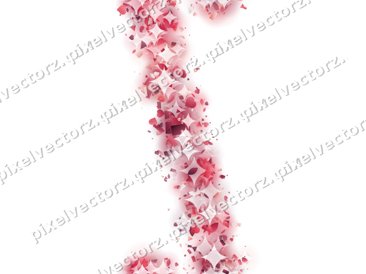 Nahtloses Glitzerband aus Herzen und Tropfen auf transparentem Grund