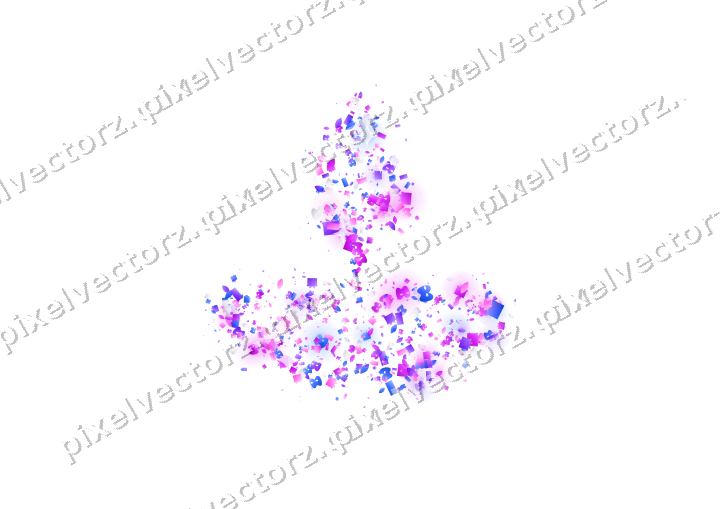 Seamless glitter diya lamp in purple on a transparent background