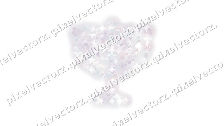Seamless glitter menorah in pale pink on a transparent background