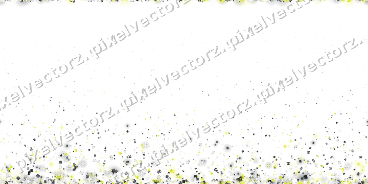 Seamless rising glitter in yellow and grey on a transparent background