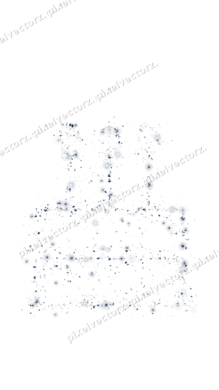 Seamless glitter birthday cake on a transparent background