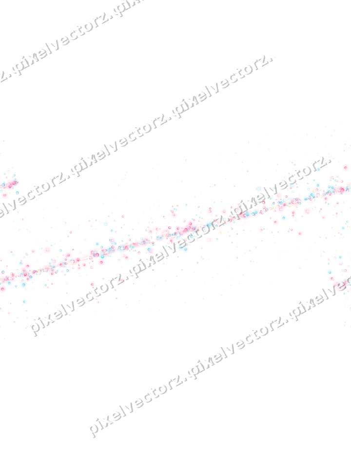 Seamless glitter band of rings in pink on a transparent background