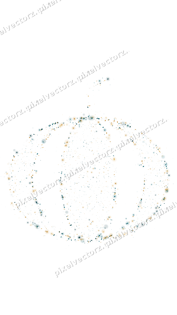 Seamless glitter pumpkin of droplets on a transparent background