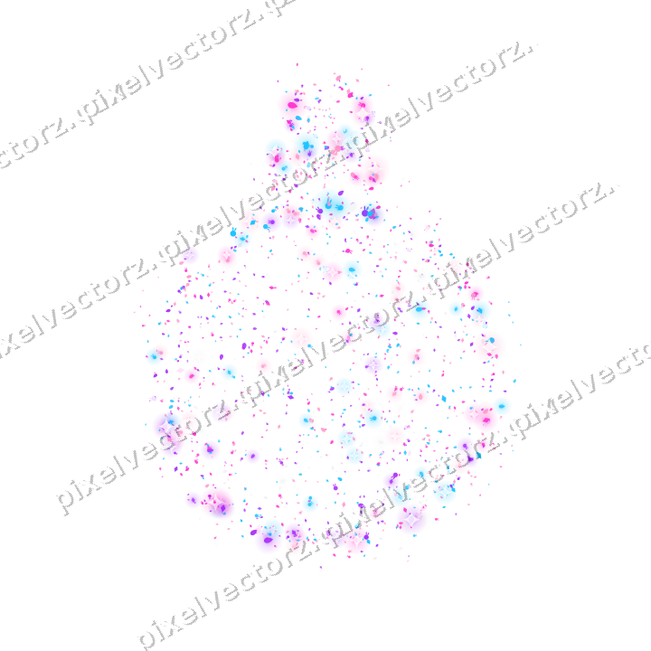 Seamless glitter bauble in magenta on a transparent background