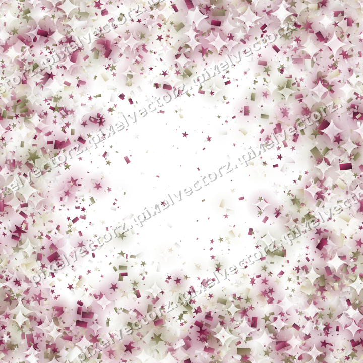 Seamless glitter wreath in dark pink on a transparent background