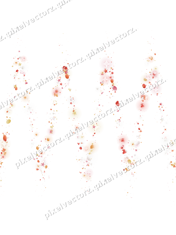 Seamless glitter wave in red and orange on a transparent background