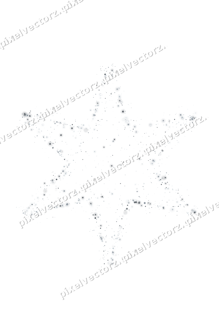 Seamless glitter star in pale blue on a transparent background