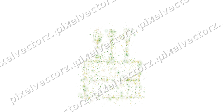 Seamless glitter birthday cake in lime on a transparent background