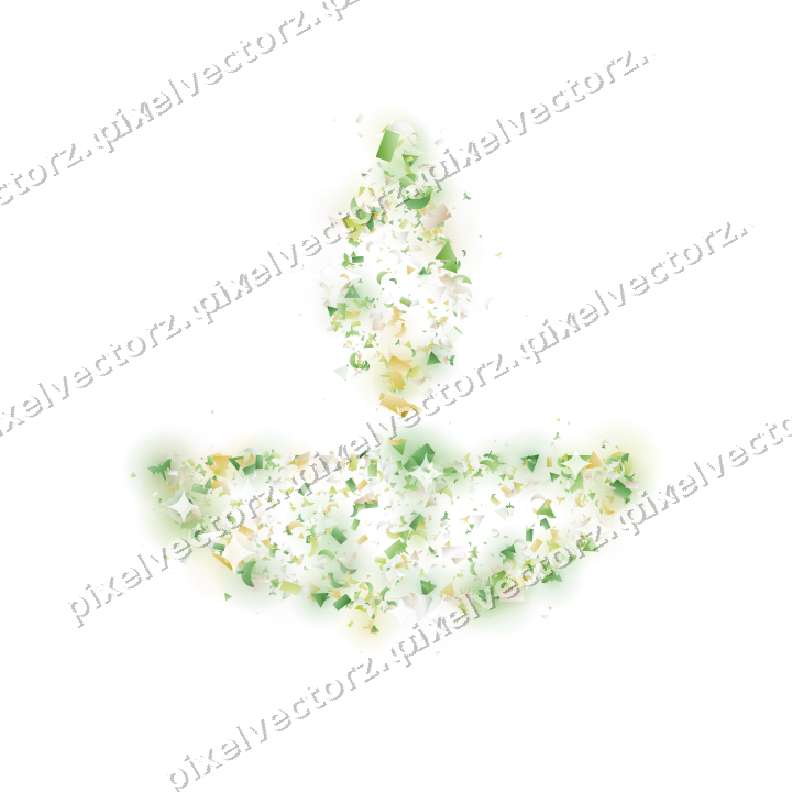 Seamless glitter diya lamp in lime on a transparent background