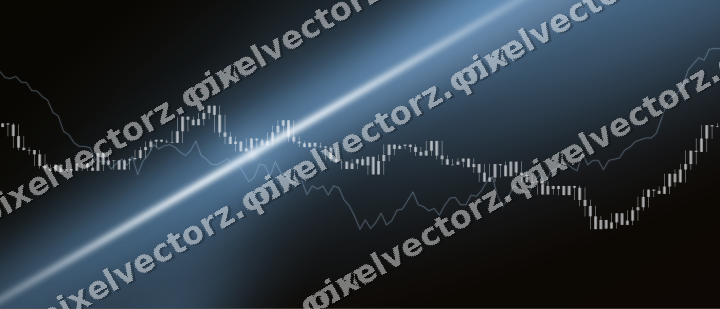 Leuchtender Neon Diagramm Hintergrund in Blau und Orange
