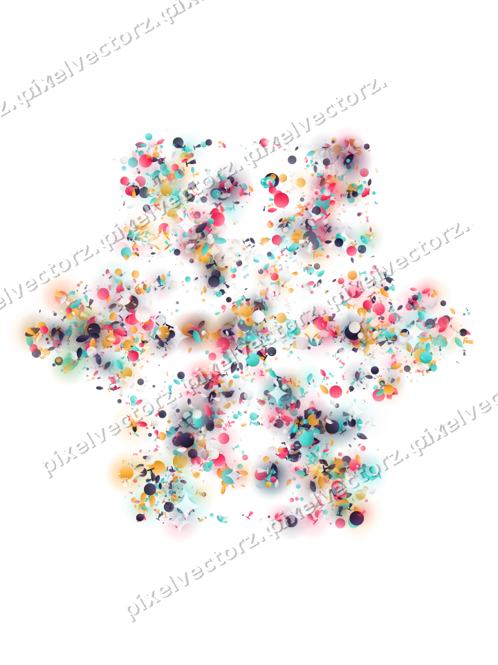 Seamless glitter snowflake in pink on a transparent background