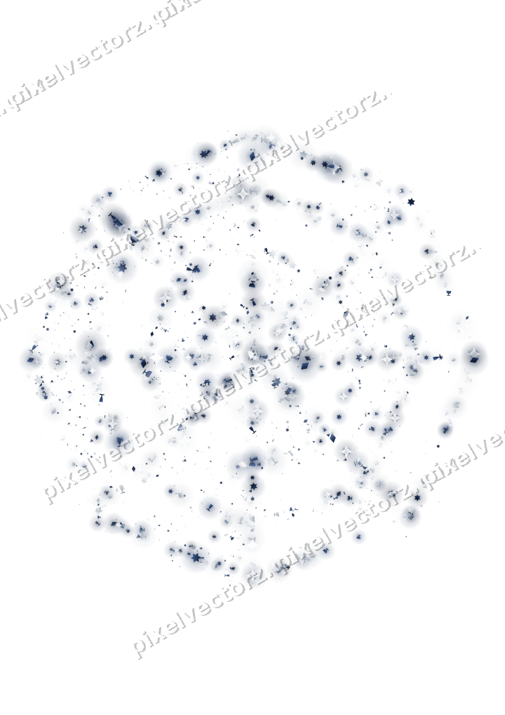 Seamless glitter spider web in dark blue on a transparent background