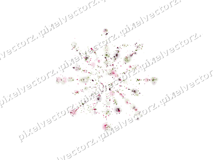 Seamless glitter firework in lime and pink on a transparent background