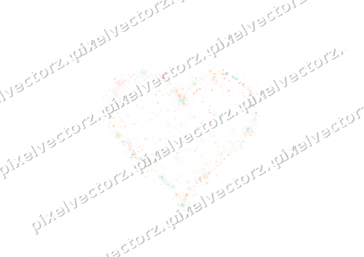 Seamless glitter heart in pale pink on a transparent background