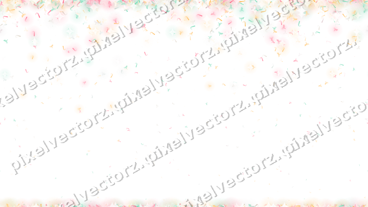 Seamless falling glitter in pale pink on a transparent background
