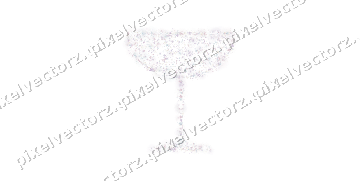 Seamless glitter champagne coupe on a transparent background
