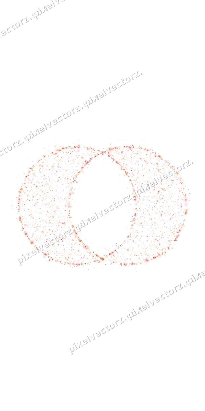Seamless glitter wedding rings in red on a transparent background