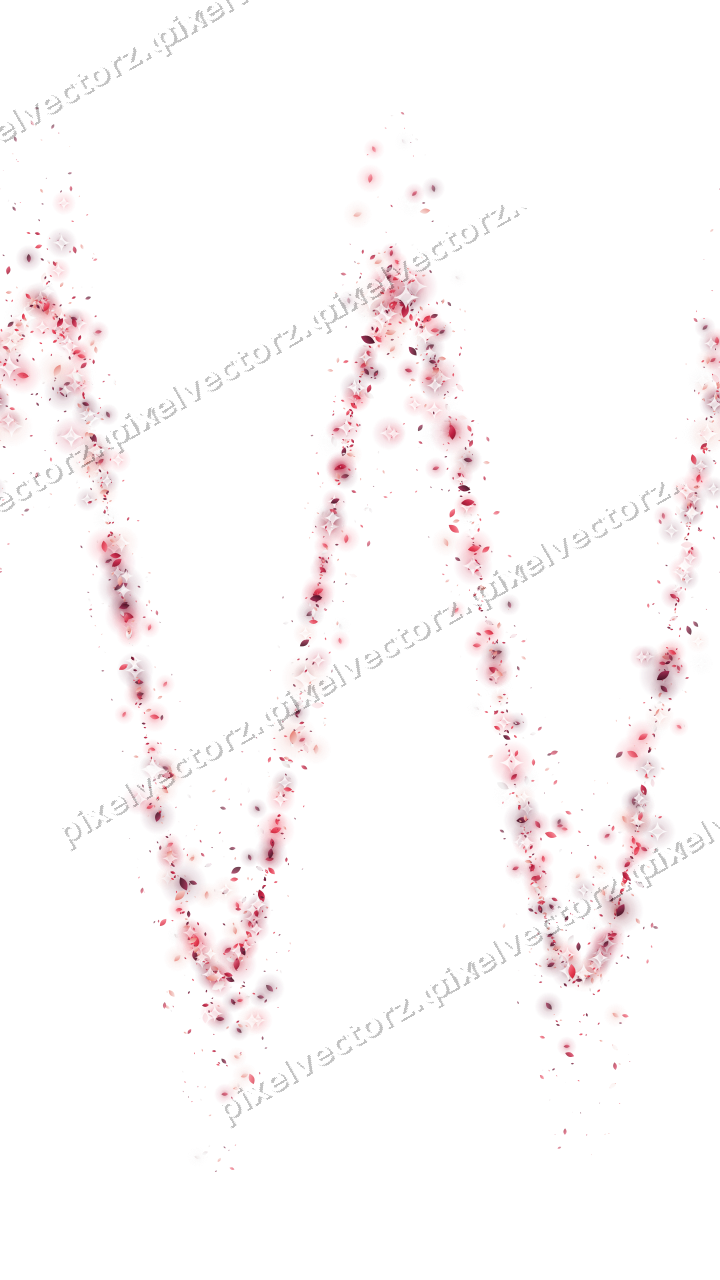 Nahtlose Glitzerwelle aus Tropfen in Rosa auf transparentem Grund