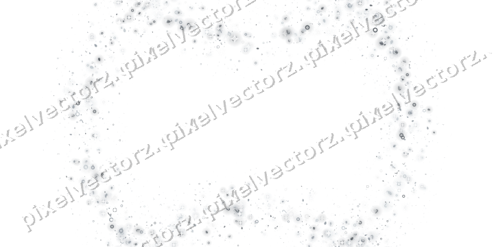 Seamless glitter wreath in pale blue on a transparent background