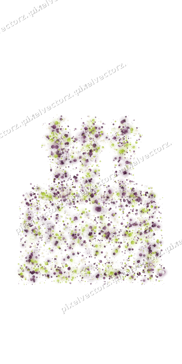 Seamless glitter birthday cake on a transparent background