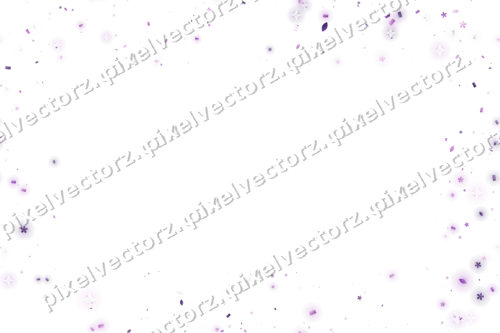 Nahtloser Glitzerrahmen aus Blüten und Tropfen auf transparentem Grund