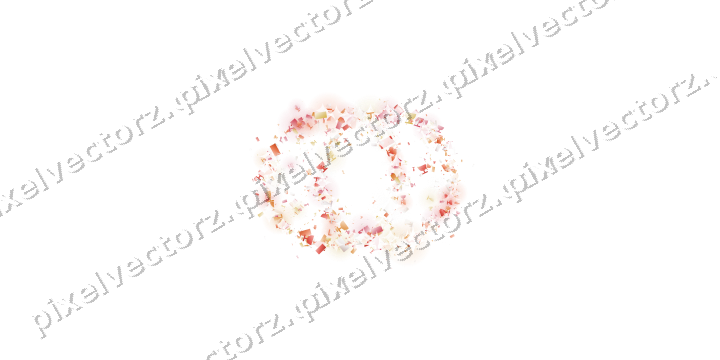 Seamless glitter wedding rings in red on a transparent background