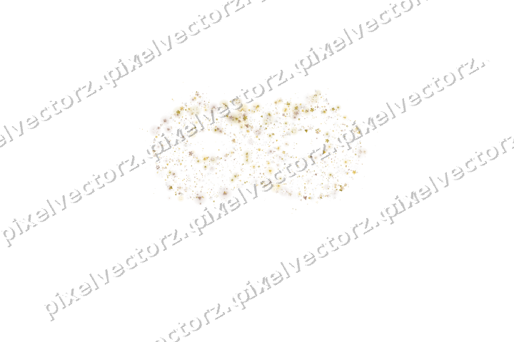 Seamless glitter carnival mask in amber on a transparent background