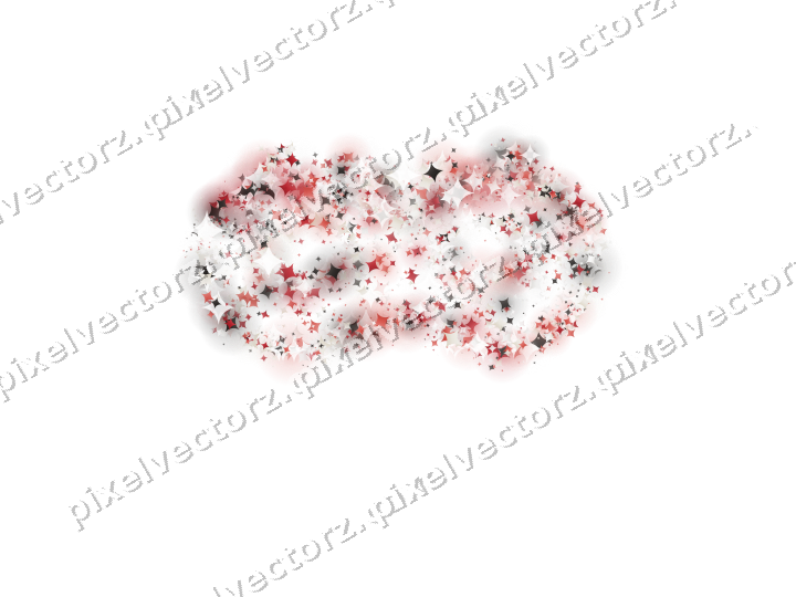 Seamless glitter carnival mask of sparkles on a transparent background